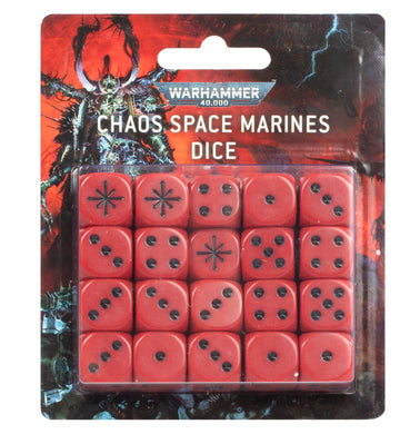 WARHAMMER 40000:CHAOS SPACE MARINES DICE (7554251161762)