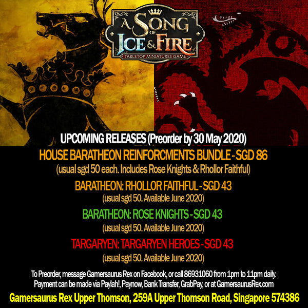 Baratheons & Targaryens get even more in late June! Preorders now open!