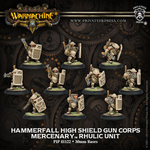 Warmachine: Hammerfall High Shield Gun Corps (5365165031586)
