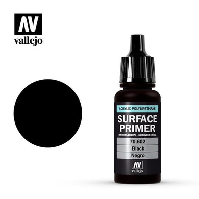 Vallejo Surface Primer: Black (17ml) (6781769613474)
