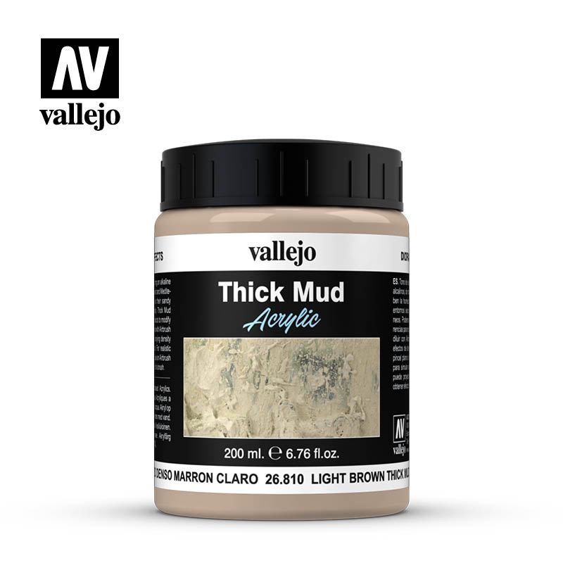 Vallejo Light Brown Mud 200ml (5914741276834)