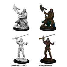 Load image into Gallery viewer, D&amp;D Nolzur&#39;s Marvelous Unpainted Minis - Half-Orc Fighter (5365751251106)
