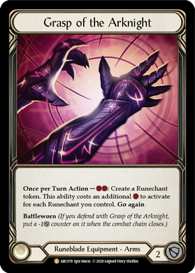 Grasp of the Arknight: Arcane Rising Unlimited Rainbow Foil (6757002805410)