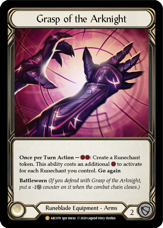 Grasp of the Arknight: Arcane Rising Unlimited Rainbow Foil (6757002805410)
