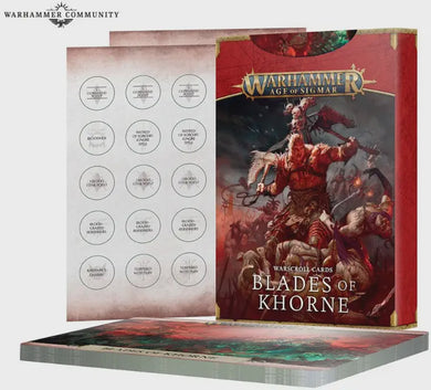 WARSCROLL CARDS: BLADES OF KHORNE (ENG) (7872930447522)
