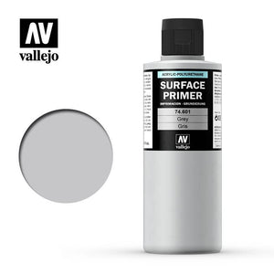 Vallejo Surface Primer: Grey (200ml) (6781784686754)