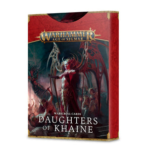 WARSCROLL CARDS: DAUGHTERS OF KHAINE ENG (7545780371618)