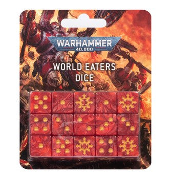 WARHAMMER 40000: WORLD EATERS DICE (7832782438562)