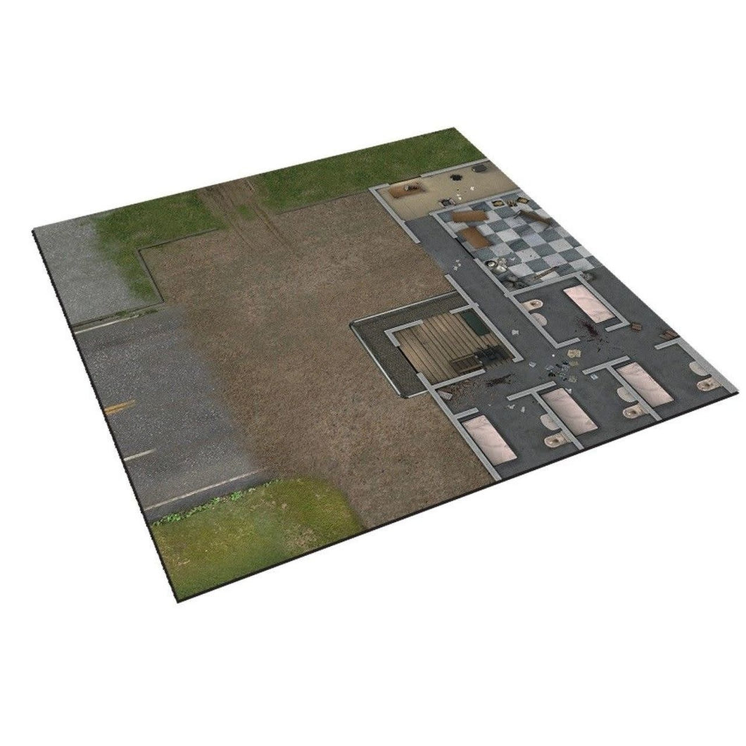 The Walking Dead All Out War Deluxe Mat: The Prison (5365230567586)